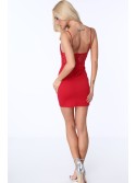 Rotes Spitzenkleid ZZ317 - Online-Shop - Boutique